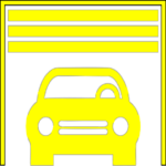 COCHERA DOBLE TECHADA CON PORTÓN